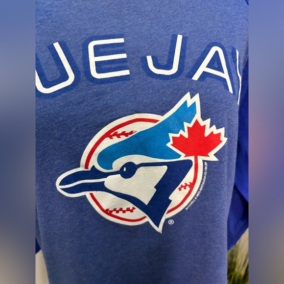 🐦Blue Jays🐦 Raglan 3/4 Sleeve Crew Neck Jersey Top. Baseball Tee - Picture 4 of 6